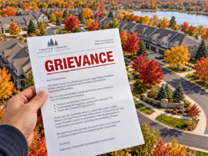 HOA Grievance for SF 1750 