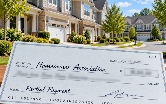 HOA Partial Payments